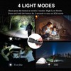 wowlite Flashlight Rechargeable, Super Bright Pocket LED Flashlights with 4