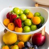 Veloqua 3 Tier Fruit Bowl For Kitchen Counter,Ceramic Fruit Bowl,Large