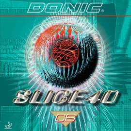 Donic Slice 40 CS Table Tennis Rubber (1.3mm, Red)