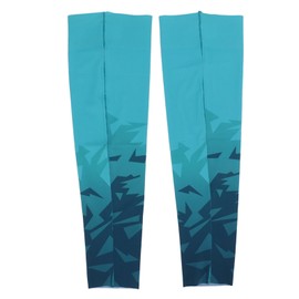Arm Sleeves Sun Light Blue UV Protection Breathable Ergonomic Quick Dry Sun Sleeves for Sport Cycling Outdoor L