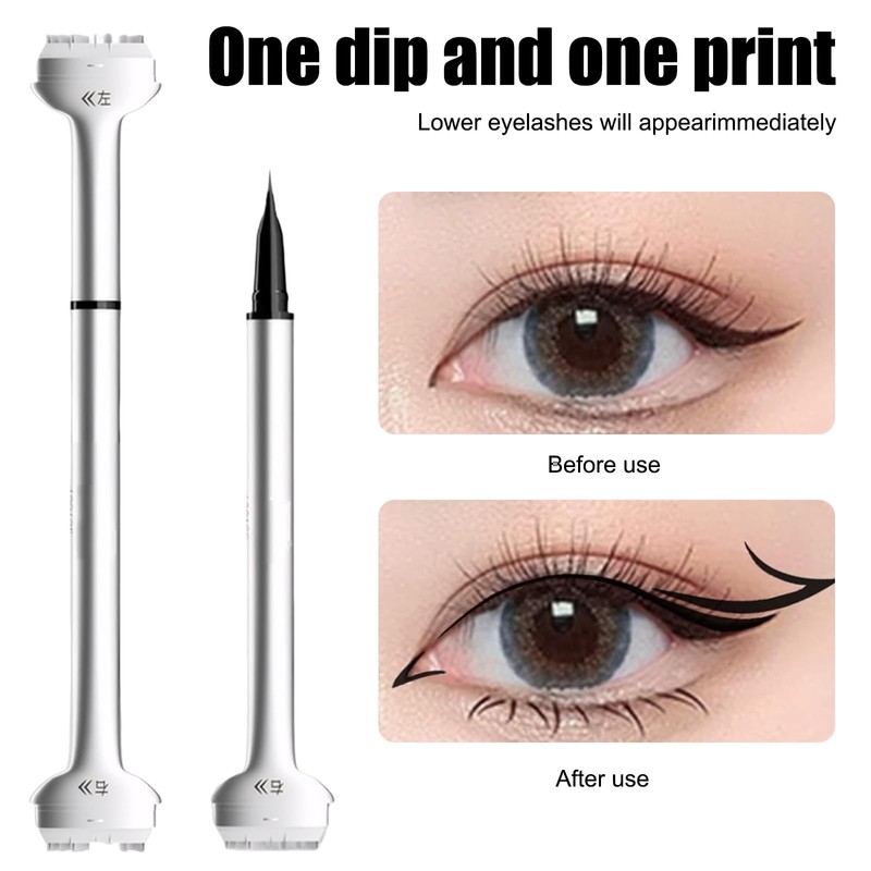 Lower Lash Stamp, Eyeliner Stamp Eyelash Stamp 2 in 1