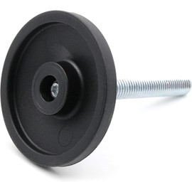 Design61 4 x Adjustment Screw Diameter 58 mm with Galvanised Adjustment Screw M10 x 50 mm (Rotatable Foot)