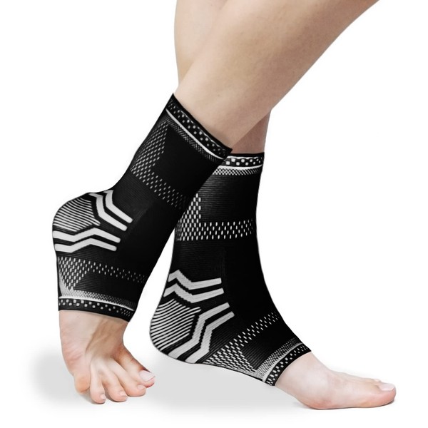 GIRYES Ankle Brace [Pack of 2] Ankle Brace for Stability and Protect the Ankle Joint Ankle Brace for Achilles Tendon, Sprained Joint and Joint Pain