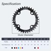 DJC Bike Chainring 104BCD Round 30t 32t 34t 36t 38t