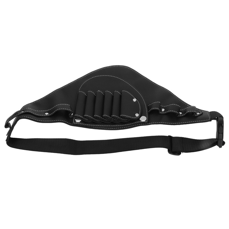 PU Leather Scissors Waist Bag 2 Layers Portable Scissors Holder