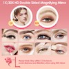 MIYADIVA Magnifying Mirror with Light, Double Sided 30X/1X Lighted Travel