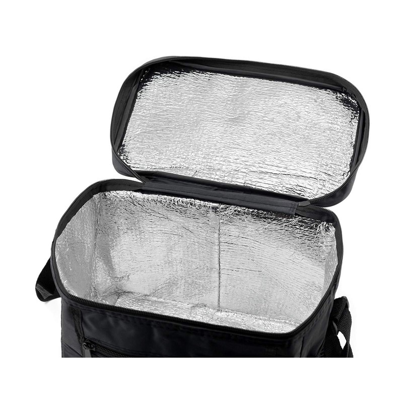 PRECORN Mini Picnic Bag for Cooling Drinks Cool Bag Black