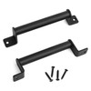 2 Pcs Black Door Handles, Gate Handle for Wooden Gates,
