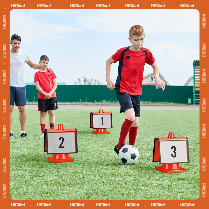 HiGiant 12 Pcs Traffic Cone Sleeve with Pockets for Caution,