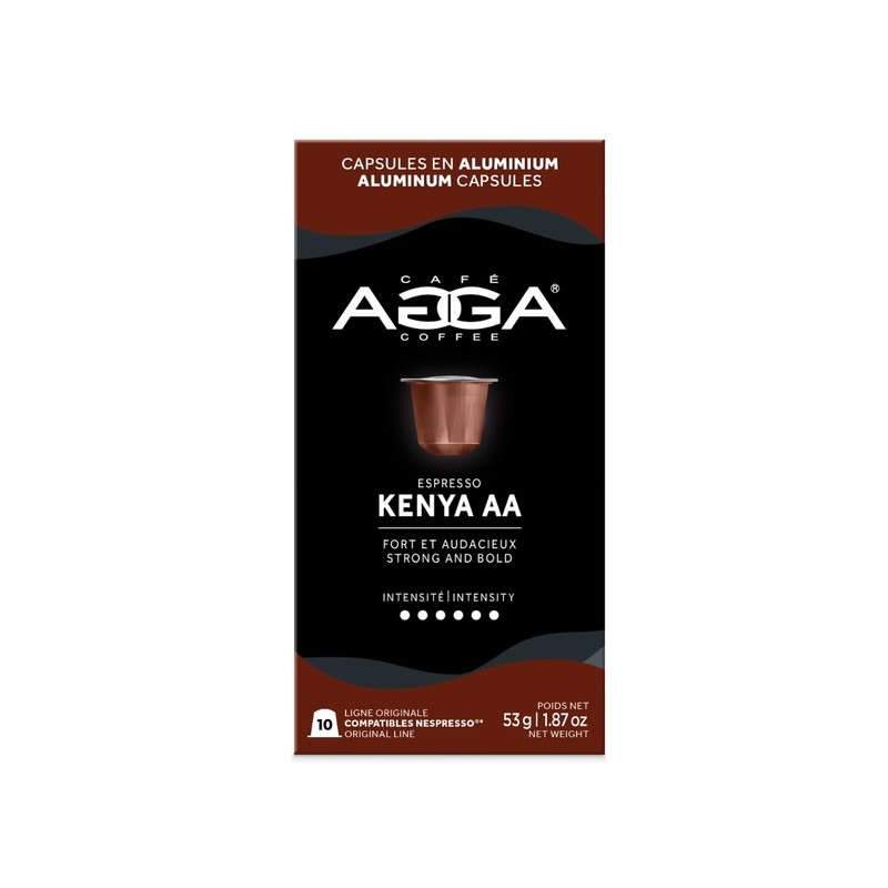 Café Agga - Kenya AA Coffee Capsules - Dark Roast