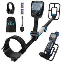 Metal Detector Waterproof for Adults, Metal Detector Pinpointer with 10” Waterproof Coil for Gold Detecting, LCD Display, Beach&Underwater Pinpointing, No Assembly Required