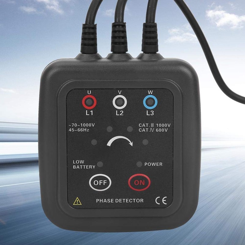 Detector de secuencia de fase sin , CA 70-1000 V