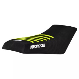 Enjoy Mfg Arctic Cat 250 300 400 454 500 4x4 2x4 Seat Cover ALL BLK-NEON YELLOW RIBS #277
