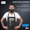 MoonWorks BBQ Apron for Men with Saying Series Griller Line