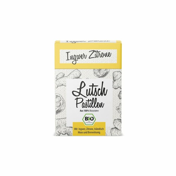 Aries Organic Ginger Lemon Lozenges (6 x 30 g)