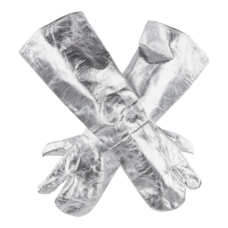2Pcs ThreeFinger Thicken Cotton Welding Gloves 1000℃ Radiant Heat Fire