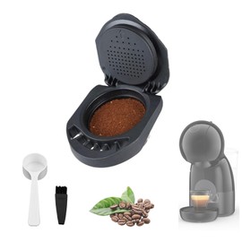 Reusable Coffee Pods Coffee Capsule Converter Refillable Coffee Capsule Adapter Compatible with Dol*e Gu*to Piccolo XS/EDG 305/EDG 606. /EDG 466 /Genio S/Mini (1 Capsule)