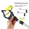 44" Grabber Reacher, [ 2 Pack ] Long Trash Picker