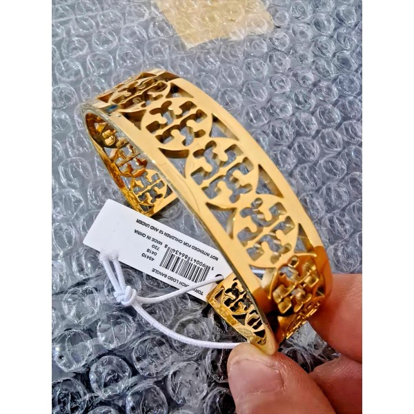 Tory Burch NEW TORY BURCH Hollowed-out LOGO IN GOLD COLO