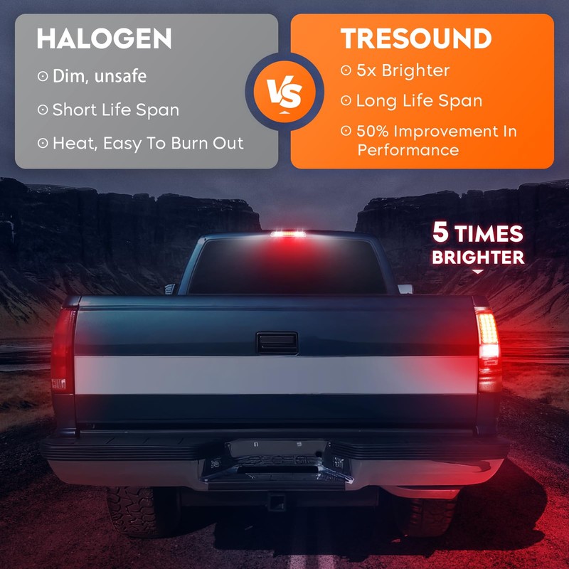 Tresound Tail Light + 3rd Brake Cargo Lamp for Dodge