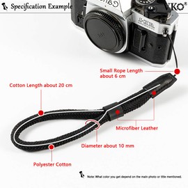 VKO Soft Camera Wrist Strap, Rope Camera Hand Strap for Point-and-Shoot Camera,Mirrorless Camera,Small Camera Hand Strap Red
