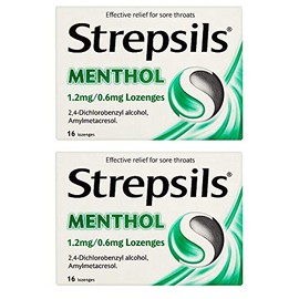 2 x 16 Menthol Lozenges Fast Acting Adults Children