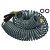 Coil Hose 75FT EVA Coil Garden Hose With 3/4'' Brass