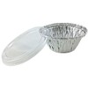 Handi-Foil 3.5 oz. Aluminum Foil Cup w/Clear Lid -Ramekin/Cupcake/Tart Container