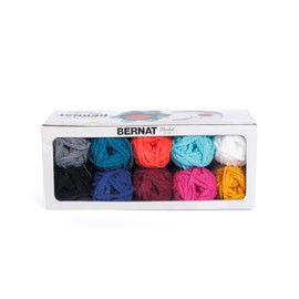 Bernat Blanket Minis Classic Yarn - 1 Pack of 600g/21.2oz - Polyester - #6 Super Bulky - 420 Yards - Knitting/Crochet