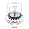 GGTTNRT 2 Pack Kitchen Sink Strainer, Sink Plug Replacement, Stainless