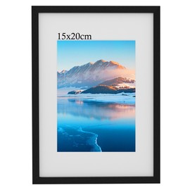 15 x 20 cm Black Wood Frame, 15 x 20 cm Photo Frame, 15 x 20 cm Photo Frame, Wall Mounted 13 x 18 cm Poster Frame, for 9.7 x 14.8 cm Photos (When Using Cardboard) Bedroom and Living Room Decoration