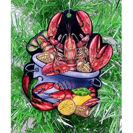 Crawfish Boil Christmas Ornament (C12)