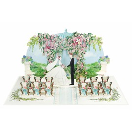 Wedding Cards For Bride And Groom | Pop Up 3D Anniversary Greeting for Couple Wife Husband Parents (Size 15x20 cm - Wedding Ceremony)