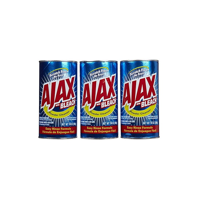 Ajax Powder Cleanser with Bleach, 14 oz-3 pk