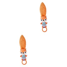 Hohopeti 2pcs Cartoon Plush Animal Rattle Baby Hand Rattles Baby Boy Toys Toys Newborn