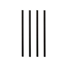 PAPSTAR 500 Cocktail Drinking Straws, Paper Pure Diameter 7 mm, 15 cm, Black, 87510 Organic Paper Drinking Straws, Organic Eco