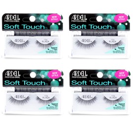 Ardell Adele - False eyelashes Soft Touch 156 Black (4 packs) Soft Touch 156 / 아델 - 인조 속눈썹 소프트 터치 156 블랙 (4팩) Soft Touch 156