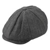Gisdanchz Wool Winter Hat Tweed Flat Cap Men's Women's Flat