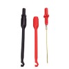 2pcs Black and Red Automotive Wire Piercing Probes Clip Test
