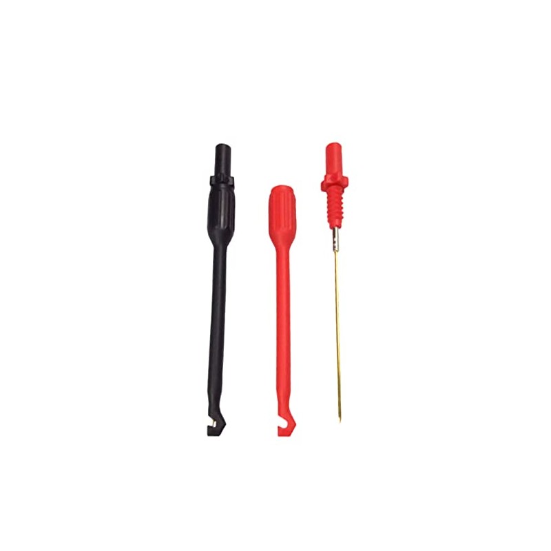 2pcs Black and Red Automotive Wire Piercing Probes Clip Test