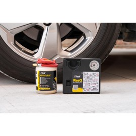 AIRMAN Flat Tire Repair Kit - ResQ 12V Compressor Tire Mobility Kit with Water Based Sealant