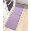 AUTODECO Set of 2 Kitchen Mat and Rugs Washable Cushioned