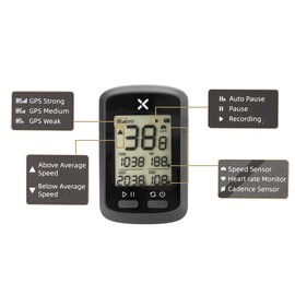 Bike Computer G+ Wireless GPS Speedometer Waterproof Road Bike MTB Bicycles Backlight Bt ANT+ with Cadence Cycle Computers