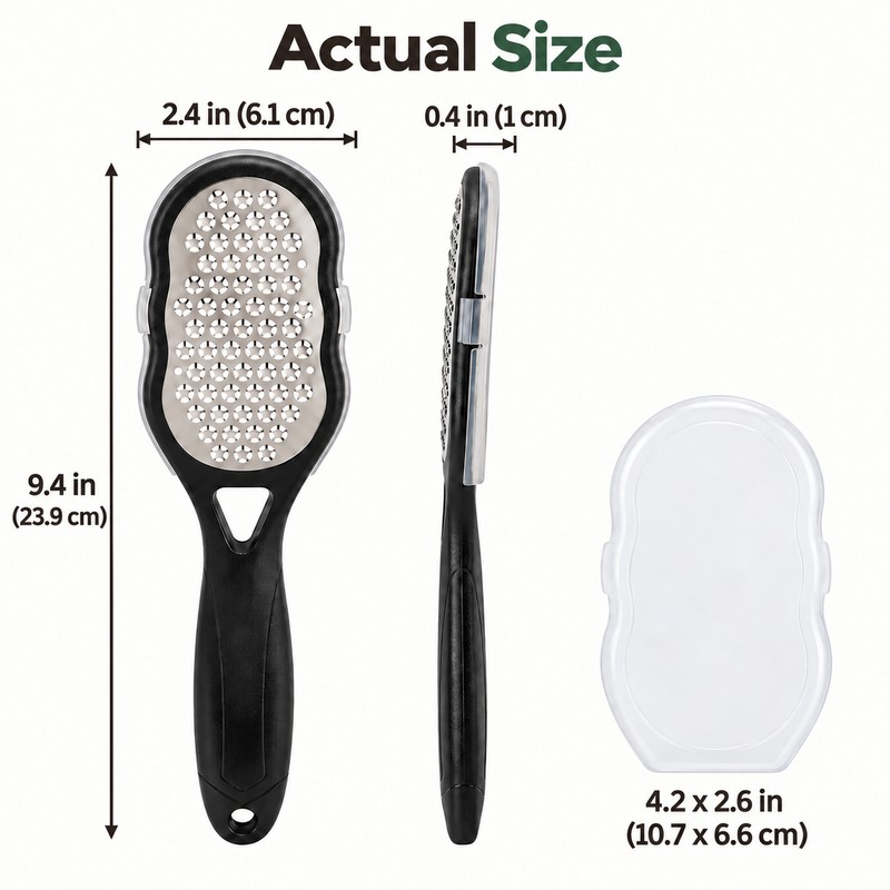 Stainless Steel Foot File Callus Remover – Manual Heel Rasp