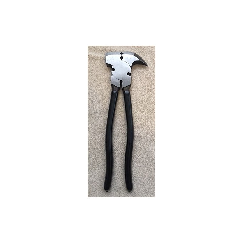 Heavy Duty Fencing Pliers 10 1/2 Inch Flat Top Design