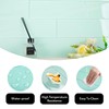 Lovdeco Light Green Glass Subway Tile, Glass for Bathroom Kitchen