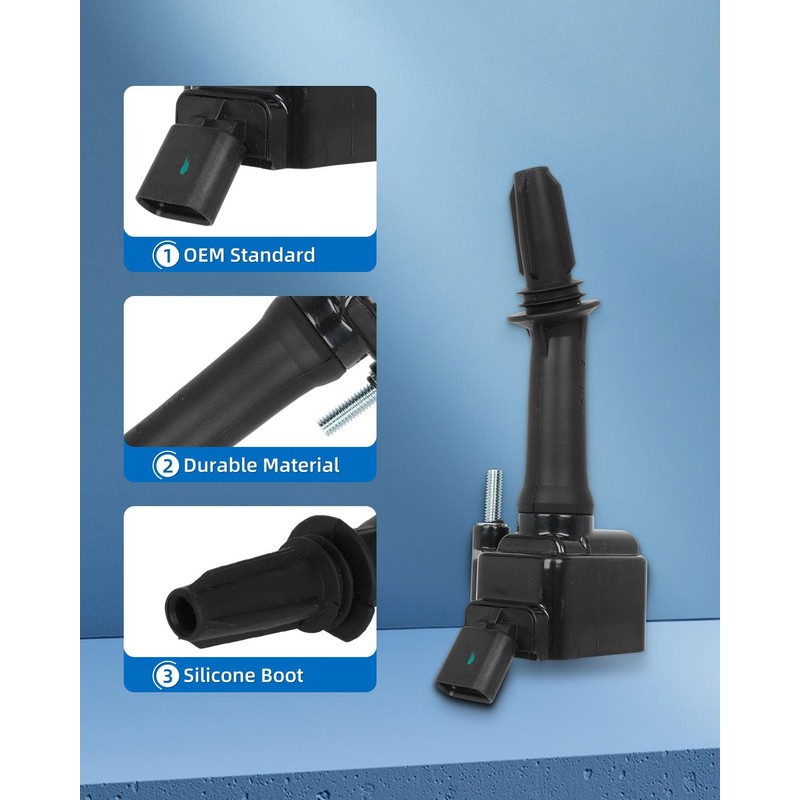 ECCPP UF802 4 ignition coils wilth 4 iridium Spark Plugs