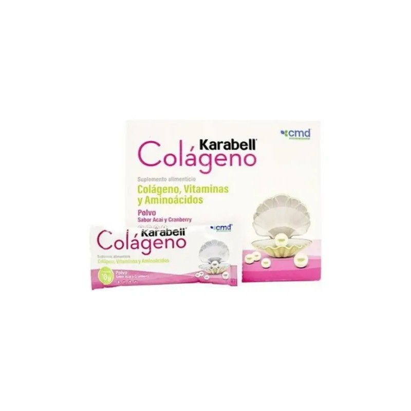 Colageno Karabell 15 Sobres Fortalece Cabello Sabor Neutro