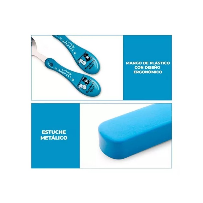 EGTMA Set De Cubiertos De Acero Inoxidable Ideal Para Niños