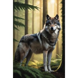 Majestic Wolf Notebook: Majestic Wolf Notebook: A Captivating Journal for Notebook Journal 6x9 120 Pages: lovely Wolf Lined Paper, Wolves Notebook to ... Women,Men, Couples, Lovers, Wife, Teen, Kids,